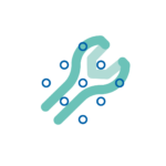 A teal Foothold icon of a spanner set in a blue diamond grid, representing stories from the engineering community of people facing crisis.