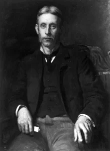 A portrait of R E B Crompton by George Harcourt, 1935.