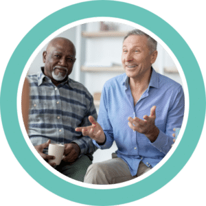 In-person peer support meeting