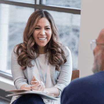 Peer support group meeting